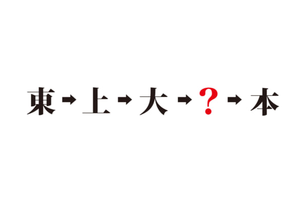 【クイズで脳トレ！】？に入る文字は何でしょう？